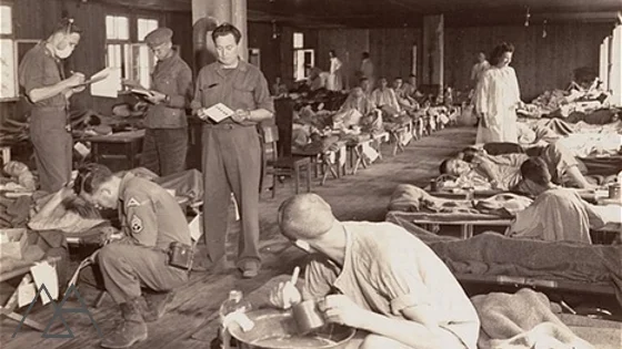 Typhus wards for Holocaust survivors